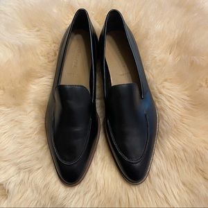 Everlane Black Leather Modern Flat Loafer Shoes
